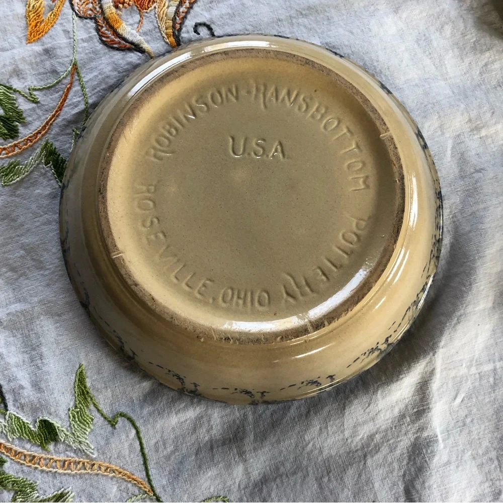 Robinson Ransbottom Pottery vintage yellowware